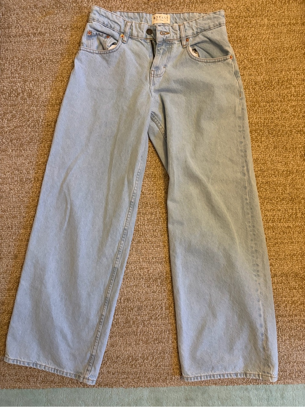 Motel Rocks Blue Wide Leg Women’s Jeans (NEVER WORN)
